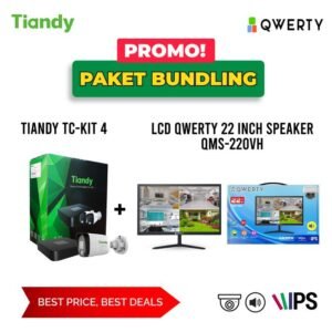 Paket CCTV [4B2]: 4 x 4MP + 2 T HDD + Instalasi (Bonus Monitor dg Promo Voucher)