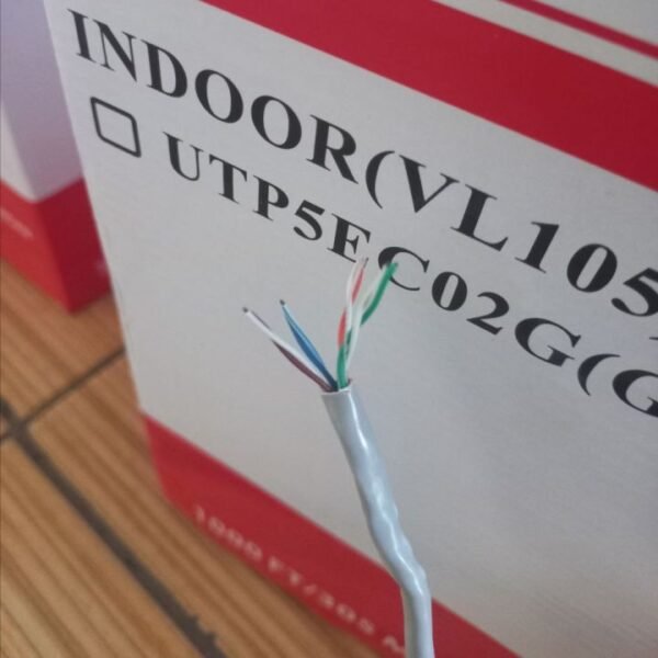 Kabel LAN CAT 5e Vascolink CCA per meter Grey