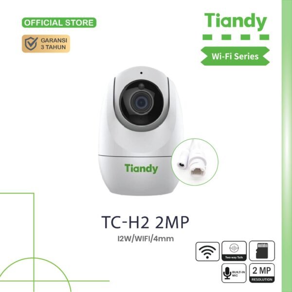 CCTV Tiandy 2 MP  Wifi 2 Way Sound Putih